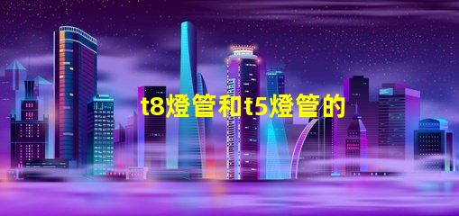 t8燈管和t5燈管的選擇,哪個更適合您的需求比較兩種燈管的性能與應用