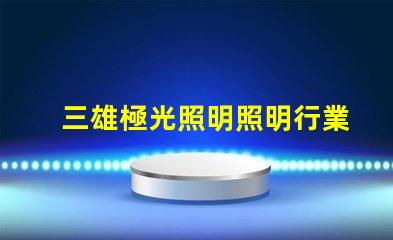 三雄極光照明照明行業領軍者的前景分析