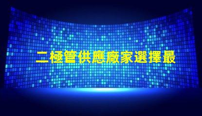 二極管供應廠家選擇最佳供應商的關鍵因素是什么
