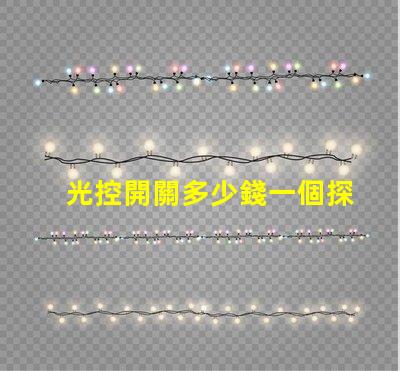光控開關多少錢一個探討市面上光控開關的價格差異