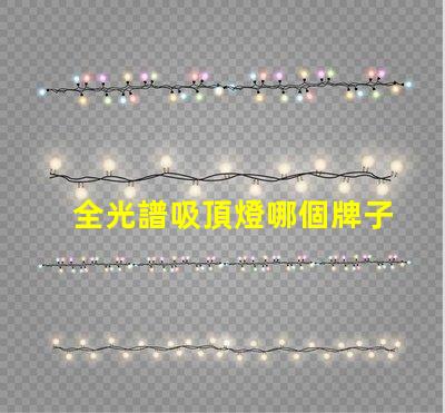 全光譜吸頂燈哪個牌子好全光譜吸頂燈品牌選擇指南