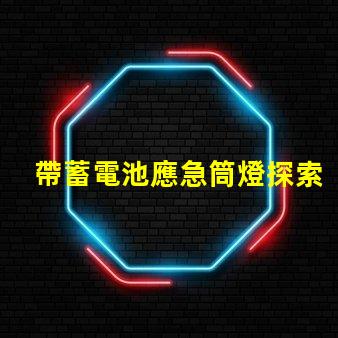 帶蓄電池應急筒燈探索照明安全的新選擇