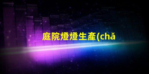 庭院燈燈生產(chǎn)廠家探索優(yōu)質(zhì)庭院燈的最佳選擇