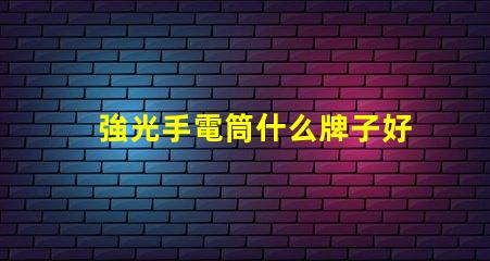 強光手電筒什么牌子好掌握最佳選擇的專業指南