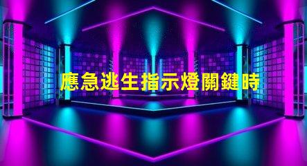 應急逃生指示燈關鍵時刻的安全指示燈設計與應用