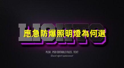 應急防爆照明燈為何選擇高效能應急燈具