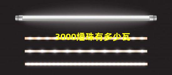 3000燈珠有多少瓦
