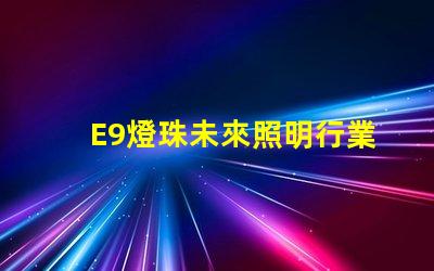 E9燈珠未來照明行業的新寵