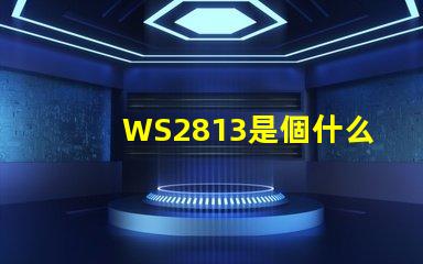 WS2813是個什么玩意？