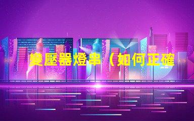 變壓器燈串（如何正確安裝變壓器燈串）